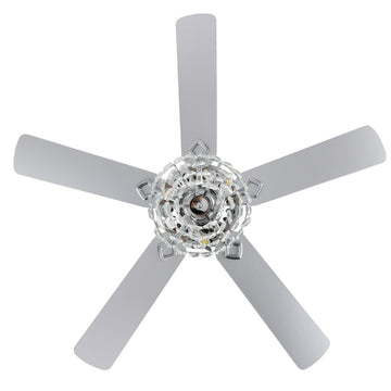 Mindy 52" Glam Modern Crystal Shade LED Ceiling Fan With Remote - JONATHAN Y